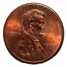 США 1 цент 1993 Авраам Линкольн