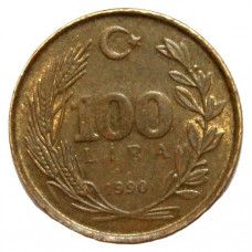 ТУРЦИЯ 100 лир 1990