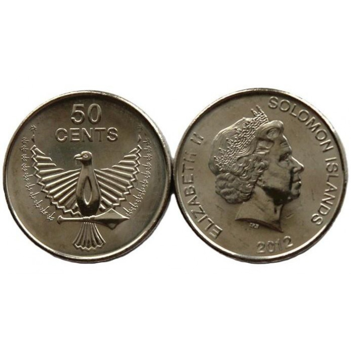 СОЛОМОНОВЫ ОСТРОВА 50 центов 2012 UNC. Дух орла
