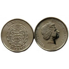 СОЛОМОНОВЫ ОСТРОВА 20 центов 2012 (KM# 236) UNC. Малаита - мужская подвеска