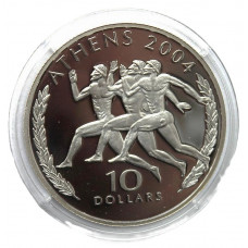 ЛИБЕРИЯ 10 долларов 2004. «XXVIII летние Олимпийские игры в Афинах»