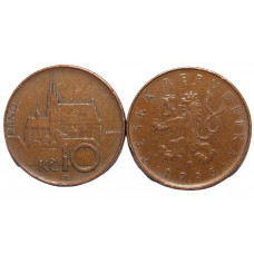 ЧЕХИЯ 10 крон 1995. Собор Святых Петра и Павла в Брно (Моравия)