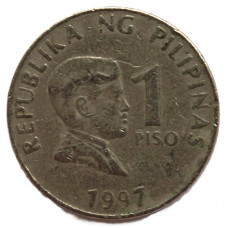 ФИЛИППИНЫ 1 песо 1997 ( KM# 269) Хосе Рисаль