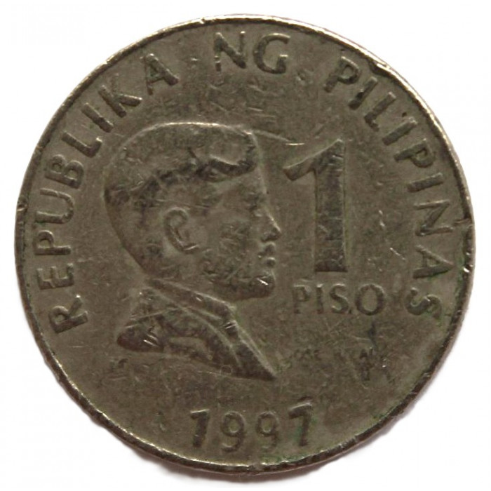 ФИЛИППИНЫ 1 песо 1997 ( KM# 269) Хосе Рисаль