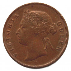 Стрейтс-Сетлментс 1 цент 1895 Виктория