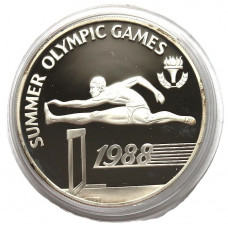БАРБАДОС 20 долларов 1988. «XXIV летние Олимпийские игры в Сеуле». Легкая атлетика