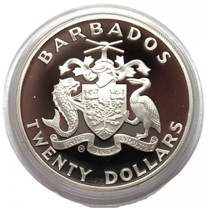 БАРБАДОС 20 долларов 1988. «XXIV летние Олимпийские игры в Сеуле». Легкая атлетика