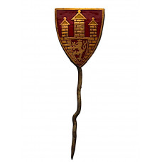 ЧЕХОСЛОВАКИЯ нагрудный знак на игле «PRAHA». Город Прага