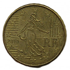 ФРАНЦИЯ 10 евроцентов 2010. Девушка-сеятель