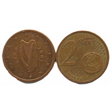 ИРЛАНДИЯ 2 евроцента 2007. Кельтская арфа