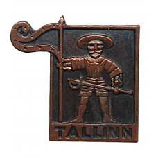 СССР (Эстония) знак «TALLINN». Старый Томас - Флюгер со шпиля городской ратуши