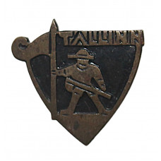 СССР (Эстония) знак «TALLINN». Старый Томас - Флюгер со шпиля городской ратуши