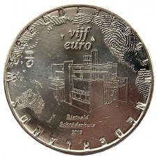 НИДЕРЛАНДЫ 5 евро 2013 «Голландское наследие. Дом Шрёдер»