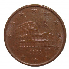 ИТАЛИЯ 5 евроцентов 2008. Римский Колизей