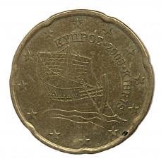 КИПР 20 евроцентов 2008. Киренейский корабль