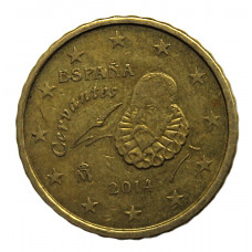 ИСПАНИЯ 10 евроцентов 2014. Мигель де Сервантес