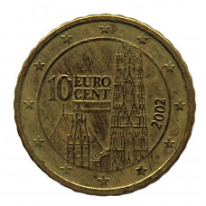 АВСТРИЯ 10 евроцентов 2002. Собор Святого Стефана в Вене