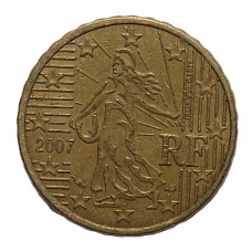 ФРАНЦИЯ 10 евроцентов 2007. Девушка сеятель