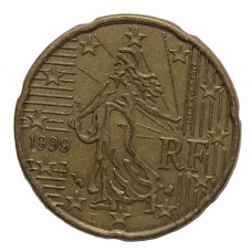 ФРАНЦИЯ 20 евроцентов 1999. Девушка сеятель