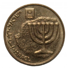 ИЗРАИЛЬ 10 агорот 2003. Древняя монета с менорой