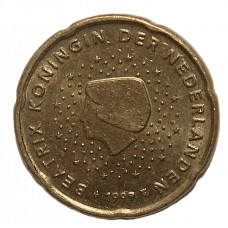 НИДЕРЛАНДЫ 20 евроцентов 1999. Королева Беатрикс