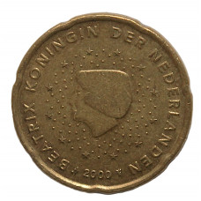 НИДЕРЛАНДЫ 20 евроцентов 2000. Королева Беатрикс