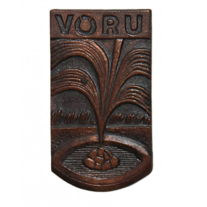 СССР (Эстония) нагрудный знак «VORU». Выру