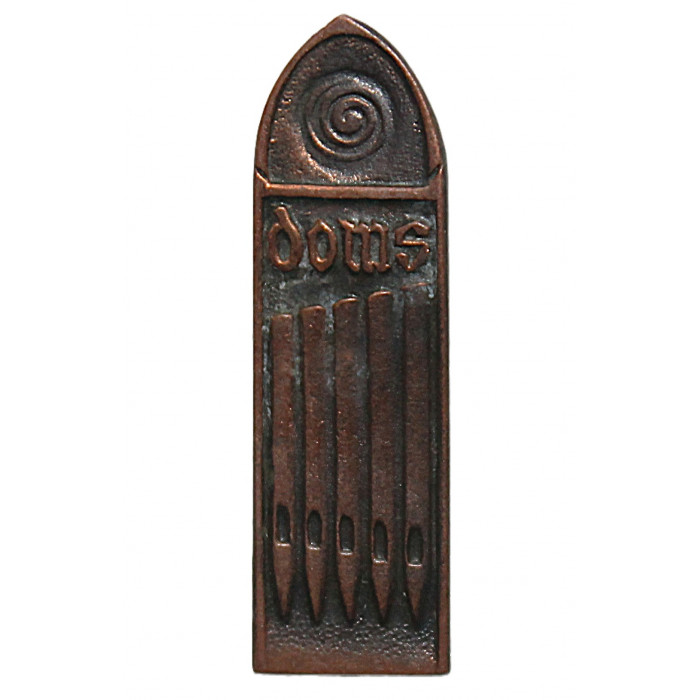 СССР (Латвия) знак на игле «DOMS». Рига. Домский собор