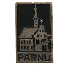 СССР (Эстония) нагрудный знак «PARNU». Пярну. Церковь Елизаветы