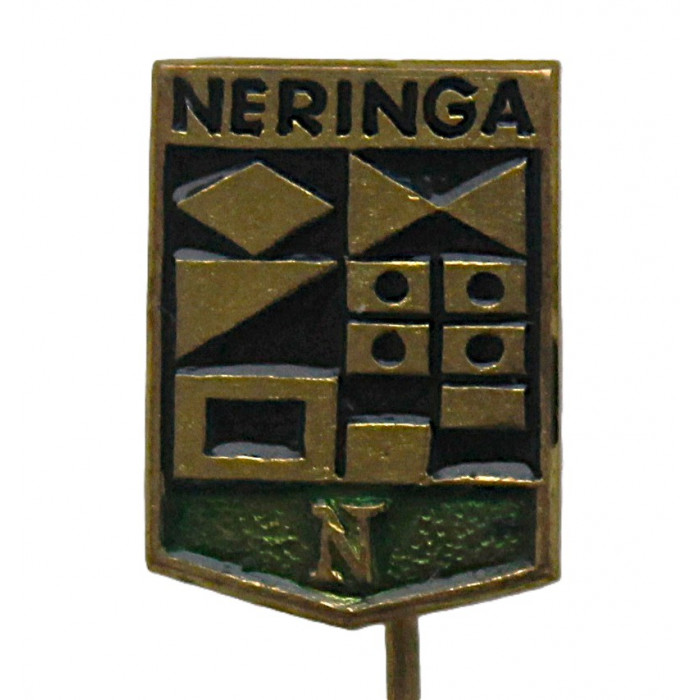 СССР (Литва) знак на игле «NERINGA». Неринга. Город-курорт на Куршской косе