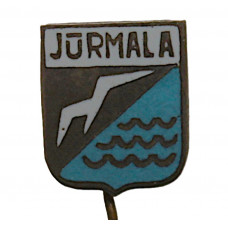 СССР (Латвия) знак на игле «JURMALA». Юрмала. Крупнейший курорт на берегу Рижского залива