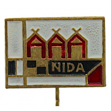 СССР (Литва) знак на игле «NIDA». Нида. Курортный поселок на Куршской косе