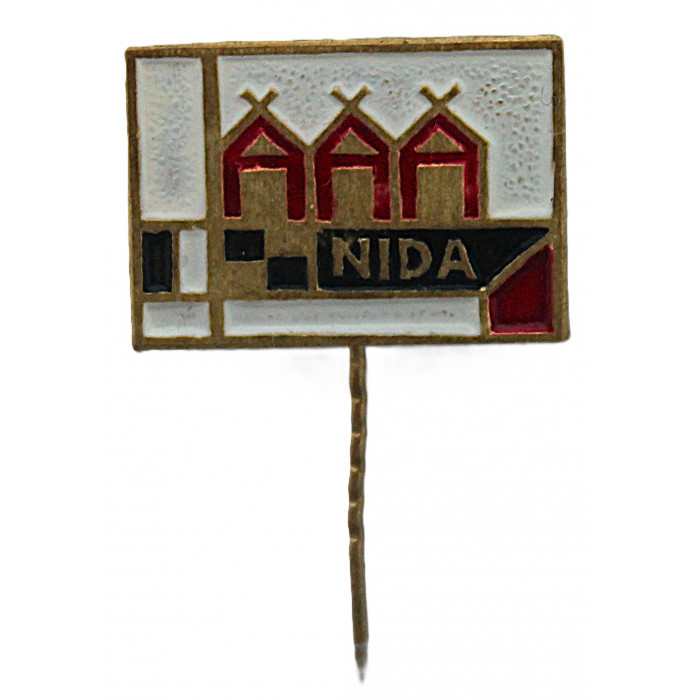 СССР (Литва) знак на игле «NIDA». Нида. Курортный поселок на Куршской косе