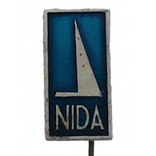СССР (Литва) знак на игле «NIDA». Нида. Курортный поселок на Куршской косе. Парусный спорт