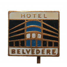 ЧЕХОСЛОВАКИЯ знак на игле «HOTEL BELVEDERE». Отель Бельведер в Праге
