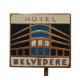 ЧЕХОСЛОВАКИЯ знак на игле «HOTEL BELVEDERE». Отель Бельведер в Праге