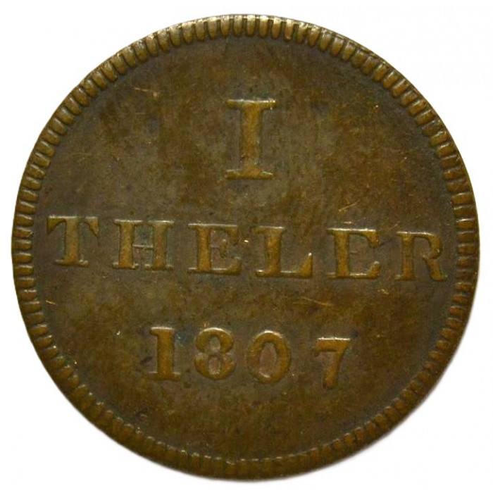 ФРАНКФУРТ 1 телер 1807 (Tn#1) Еврейский Гетто. aUNC