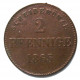 САКСЕН МЕЙНИНГЕН 2 пфеннига 1865 (KM# 171) Бернгард II.