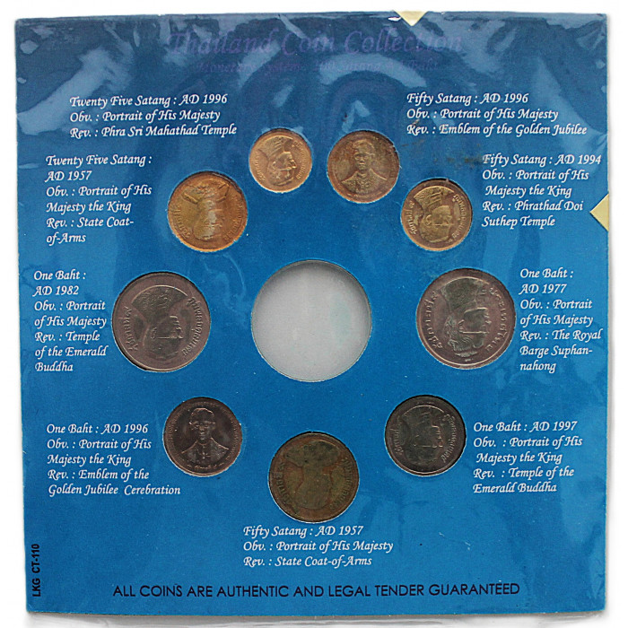 ТАИЛАНД набор циркуляционных монет