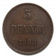 Русская Финляндия 5 пенни 1908