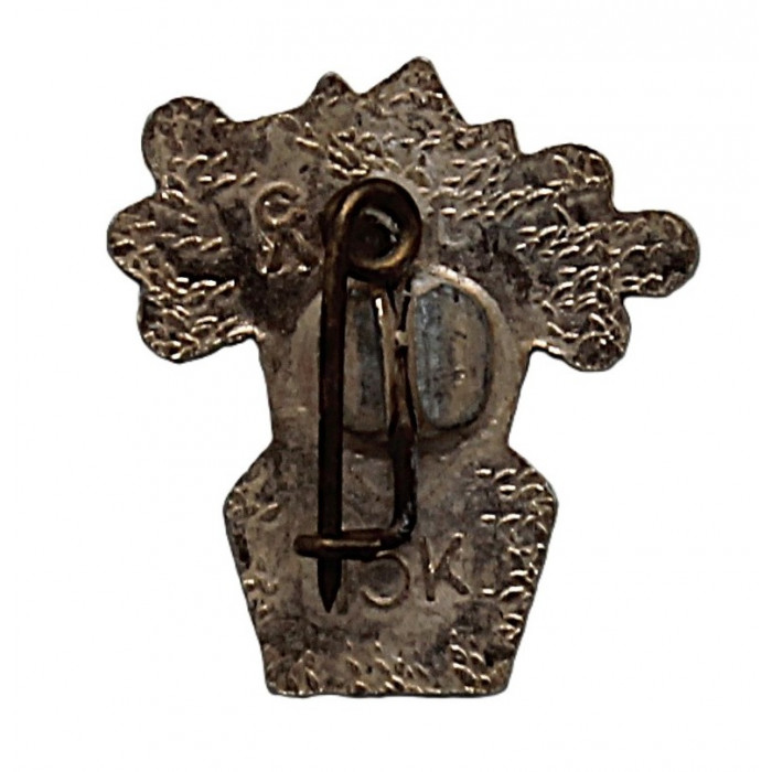 СССР нагрудный знак "8 марта". Ваза с цветами. Редкий