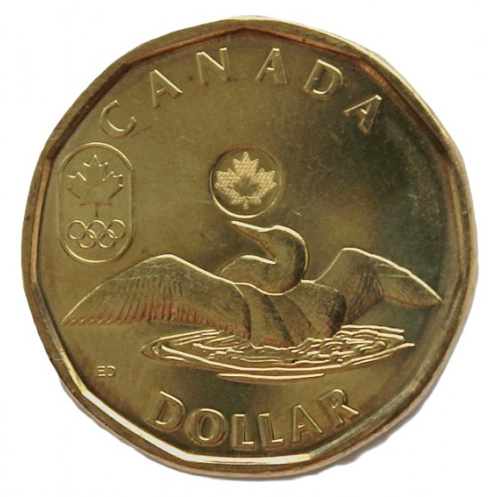 КАНАДА 1 доллар 2012 UNC. XXX летние Олимпийские игры в Лондоне