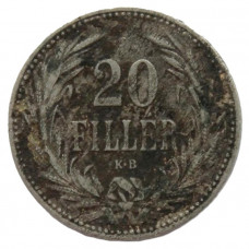 ВЕНГРИЯ 20 филлеров 1892 (KM# 483)