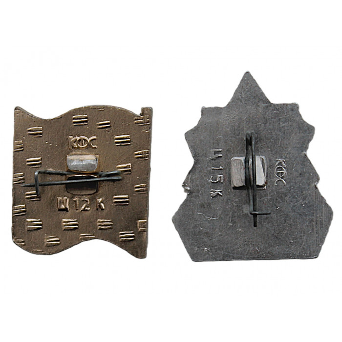 СССР пара нагрудных знаков "Енисейск". Красноярский край