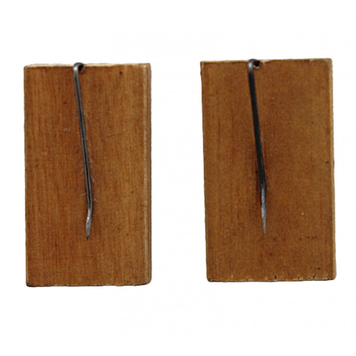 СССР пара нагрудных знаков "Братск". Иркутская область (дерево)