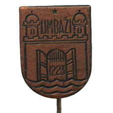 СССР (Латвия) знак на игле "limbazi". Лимбажи. Известен с 1223 года.