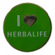 Нагрудный знак "I love Herbalife" (Гербалайф) Магнитный. Новый