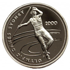 ТУРЦИЯ 10000000 лир 2001 «XXVII летние Олимпийские игры в Сиднее». Ag. Метание копья