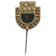 Чехословакия 1970. Знак на игле «CEDOK». 50 лет образования. Интурист. Турагентство "Чедок" в Праге