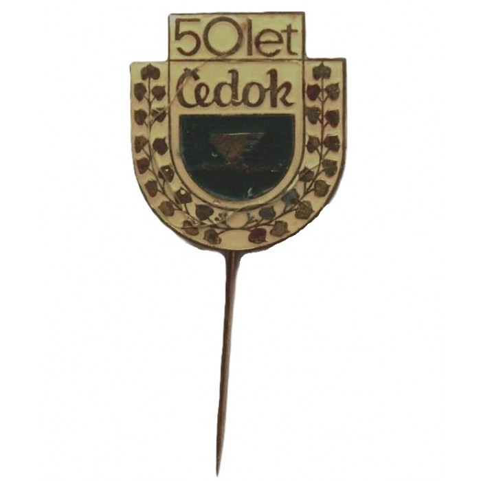 Чехословакия 1970. Знак на игле «CEDOK». 50 лет образования. Интурист. Турагентство "Чедок" в Праге